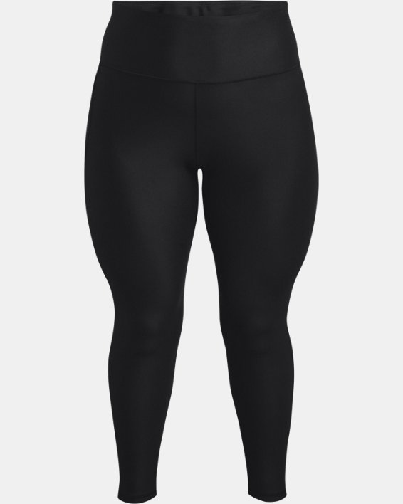 Women's HeatGear® Armour No-Slip Waistband Full-Length Leggings, Black, pdpMainDesktop image number 4